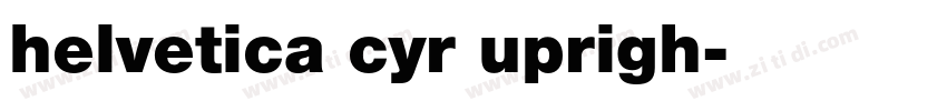 helvetica cyr uprigh字体转换